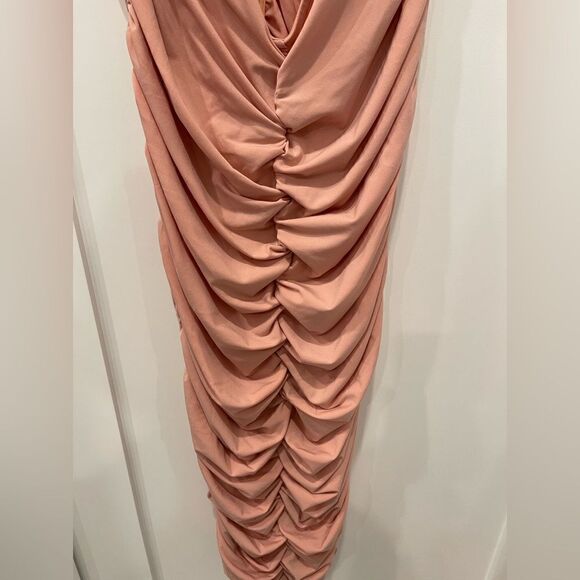 Michael Costello x Revolve Kara Midi Dress in Light Mauve.Size M - Picture 7 of 13